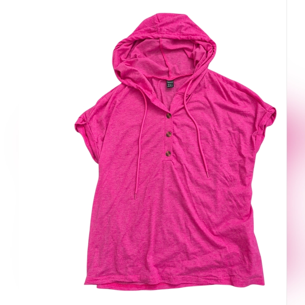 Pink Hooded T-Shirt